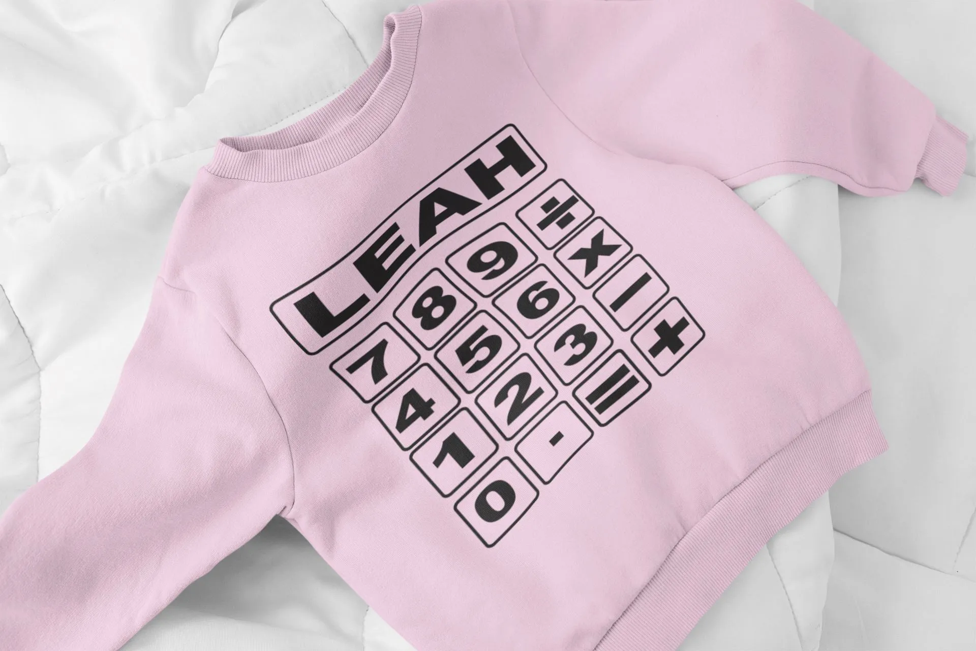 Personalised NSPCC School Number Maths Day Sweatshirts