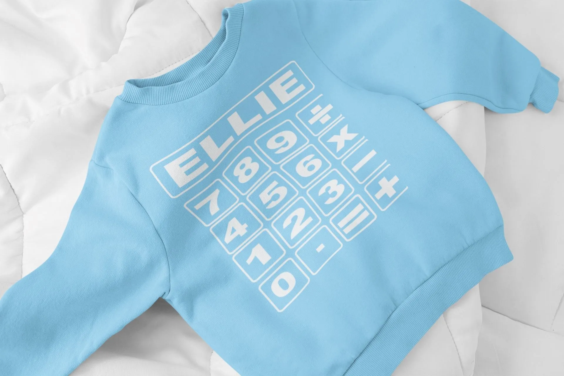 Personalised NSPCC School Number Maths Day Sweatshirts
