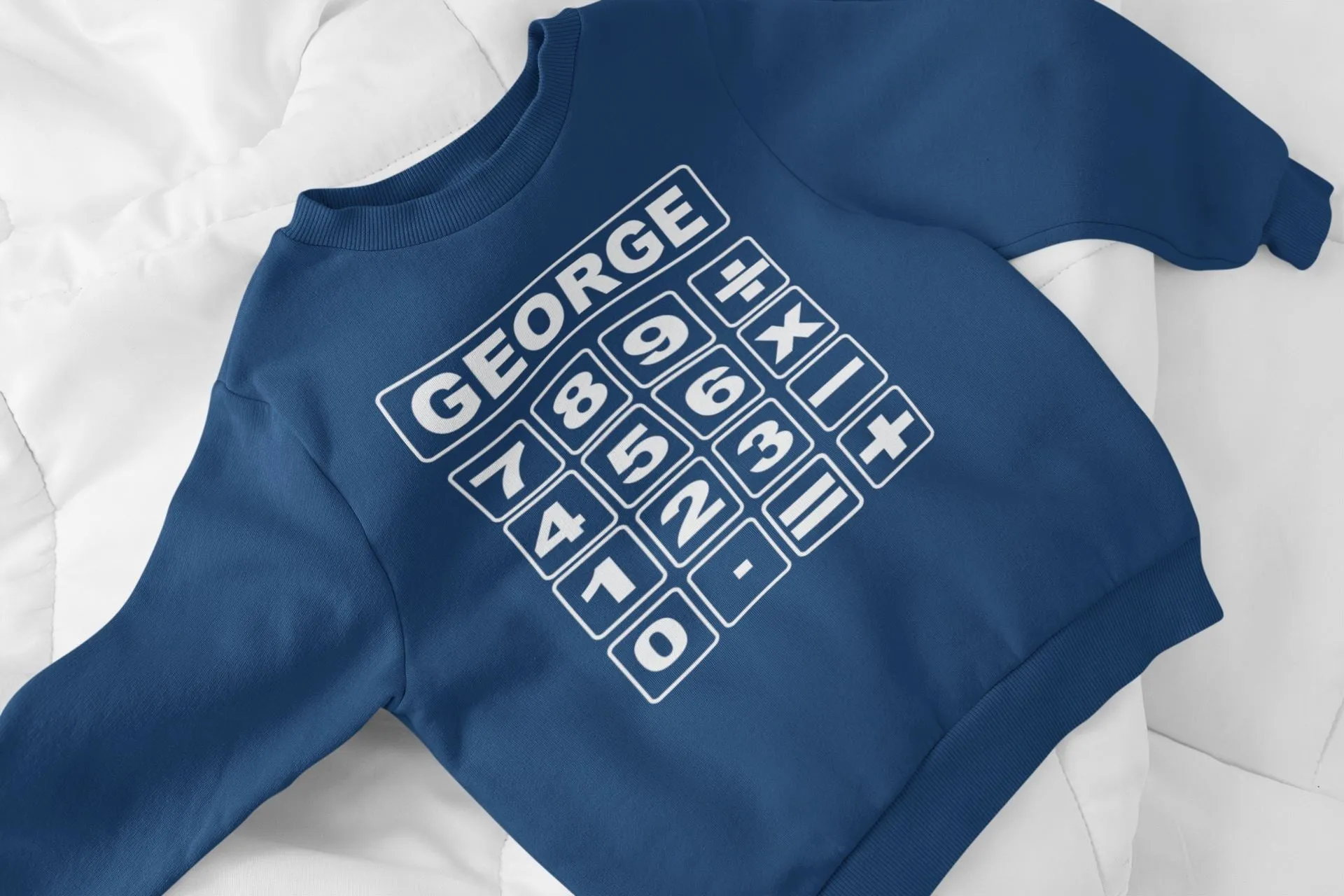 Personalised NSPCC School Number Maths Day Sweatshirts