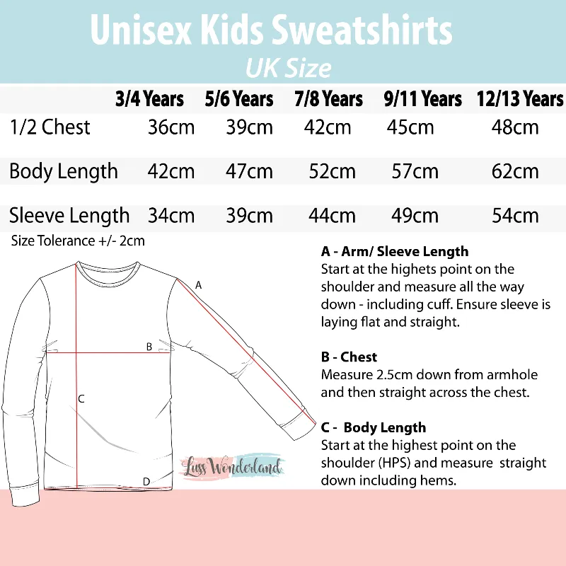 Personalised Santa's Favourite Snowflakes Graphic Kid's Sweatshirt