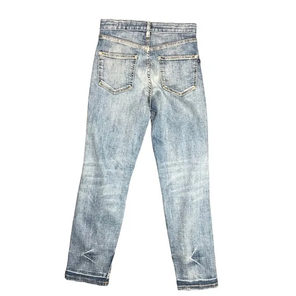 Pilcro The Vintage Straight distressed jeans ankle length made in USA size 26