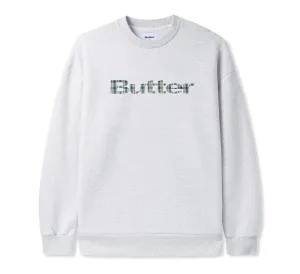 PLAID APPLIQUE LOGO CREWNECK