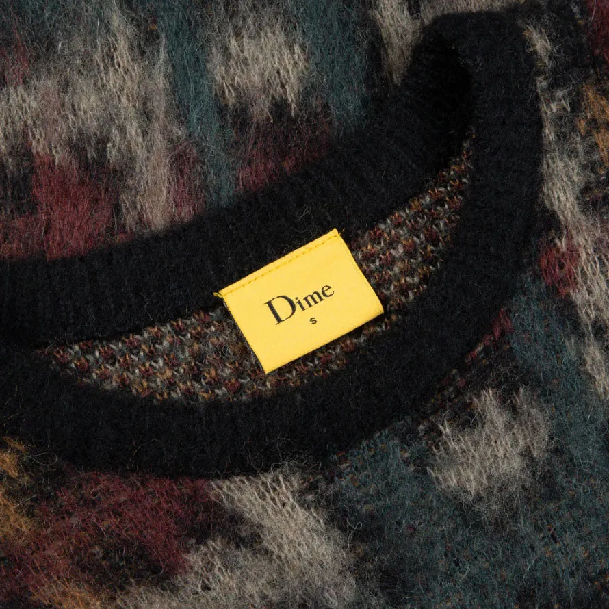 Plaid Mohair Knit