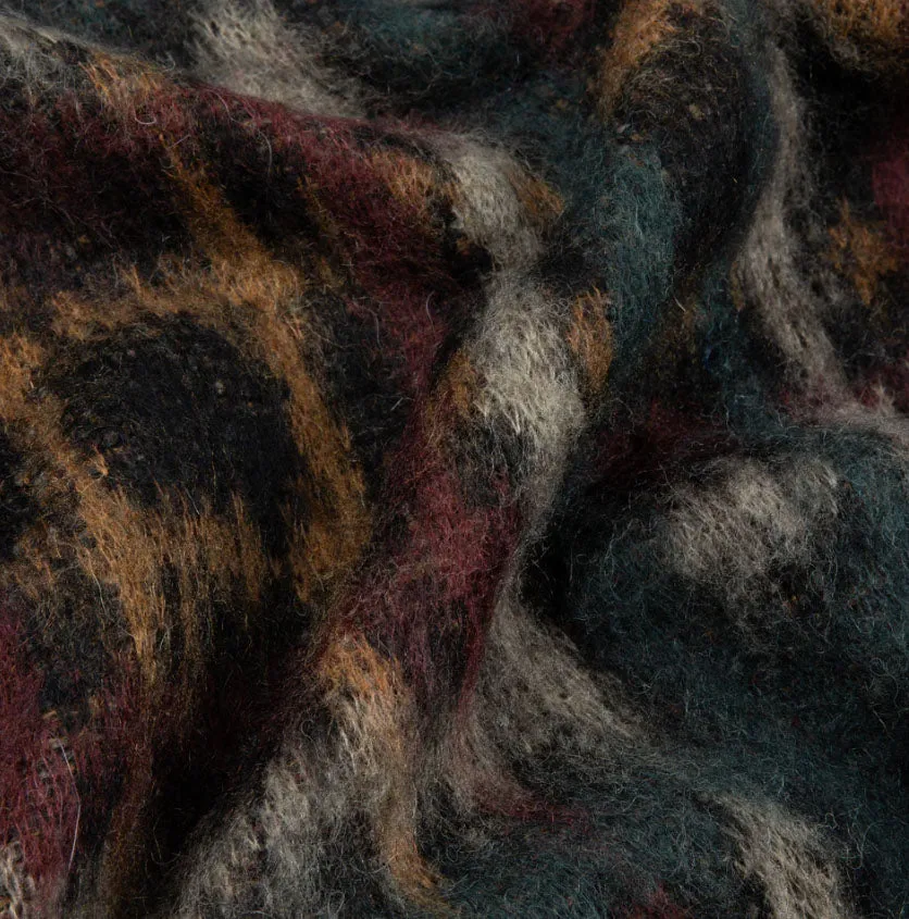 Plaid Mohair Knit