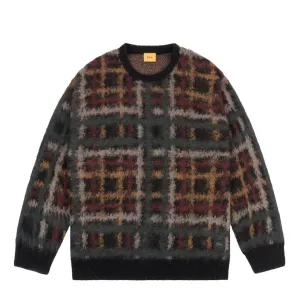 Plaid Mohair Knit