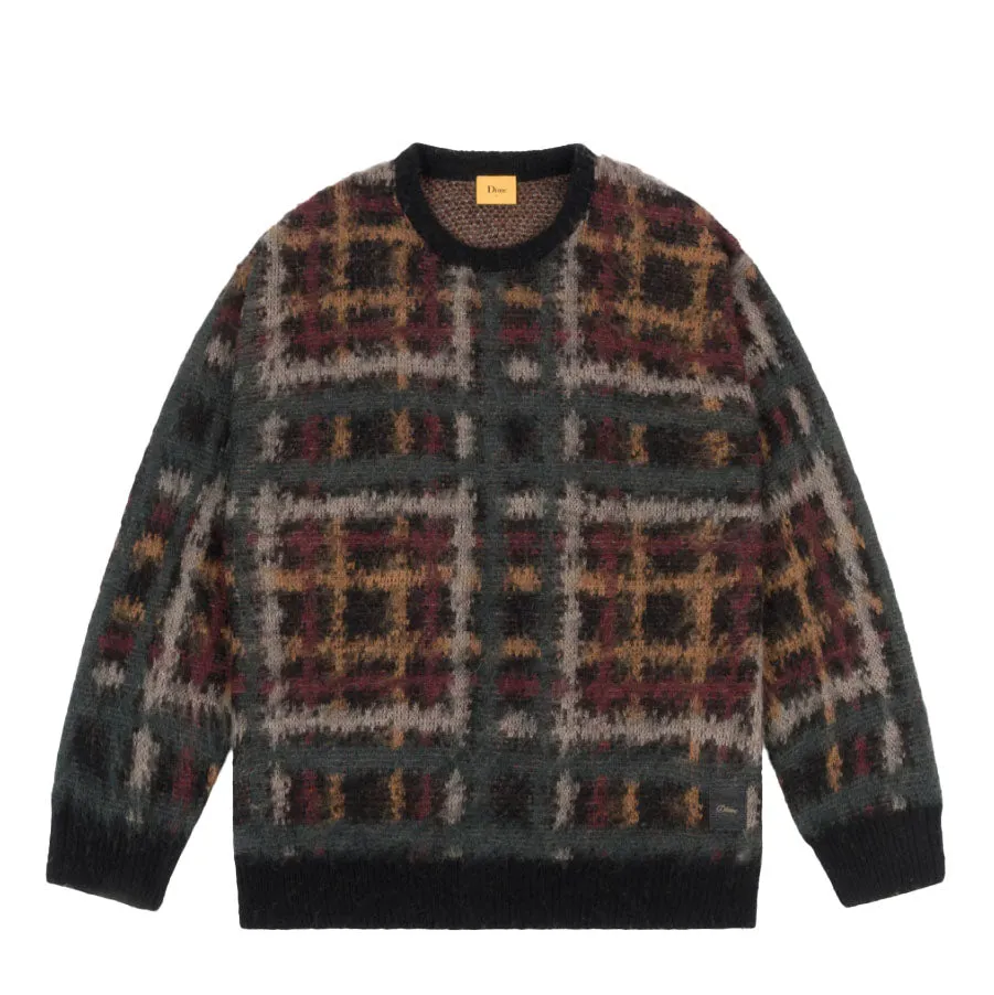 Plaid Mohair Knit