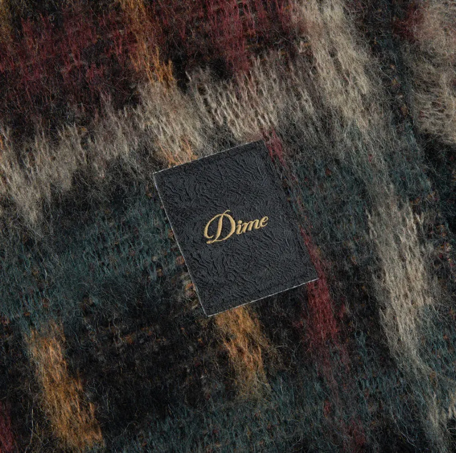 Plaid Mohair Knit