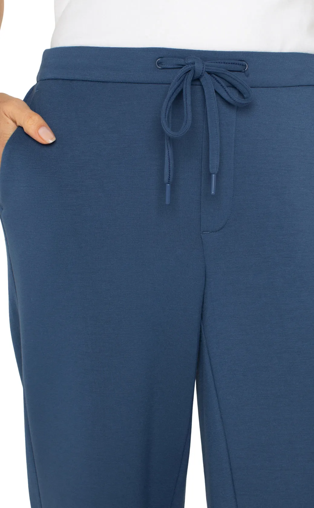 Prussian Blue Wide Leg Crop