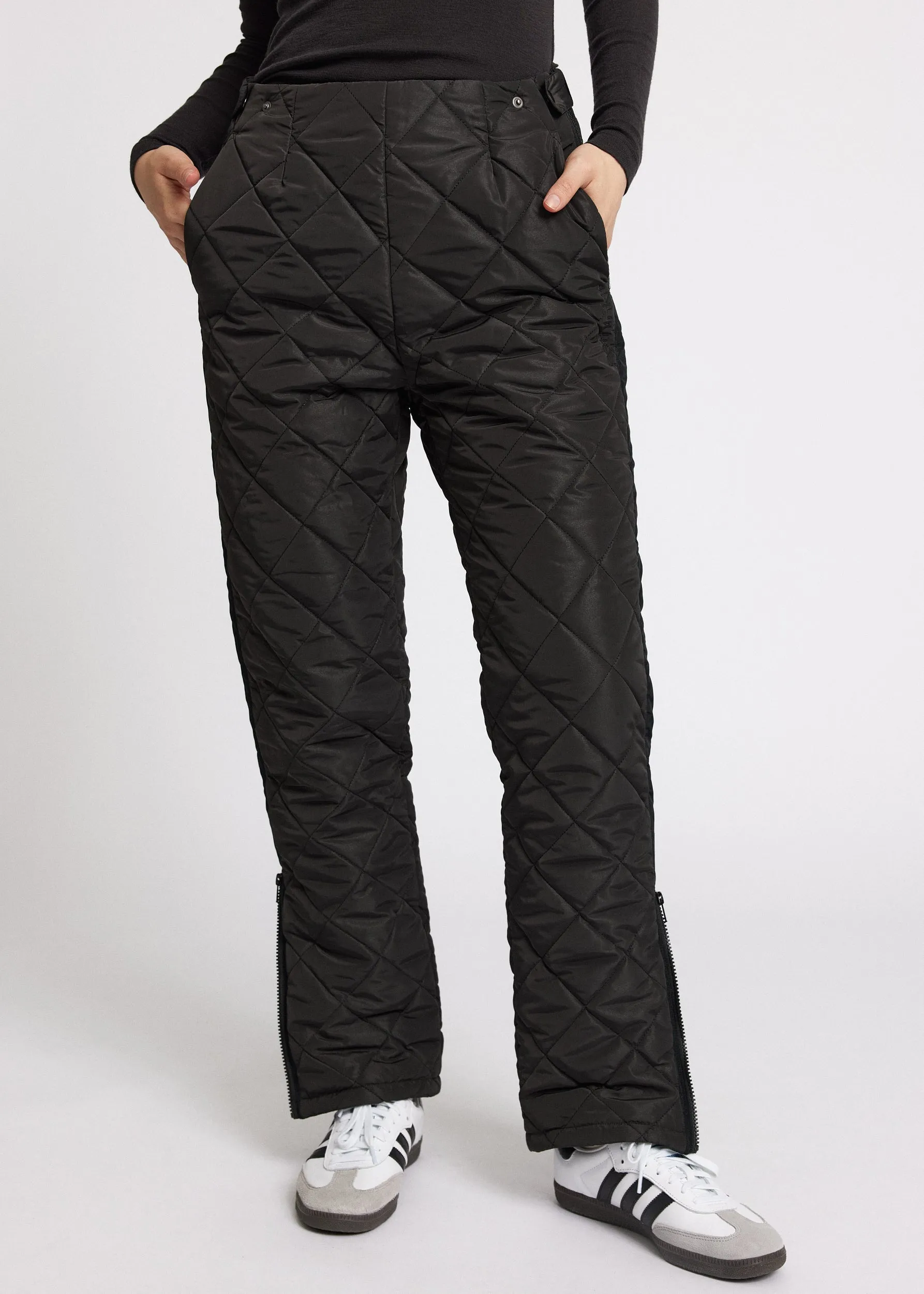 Quilted trousers COUNTRY - almost black