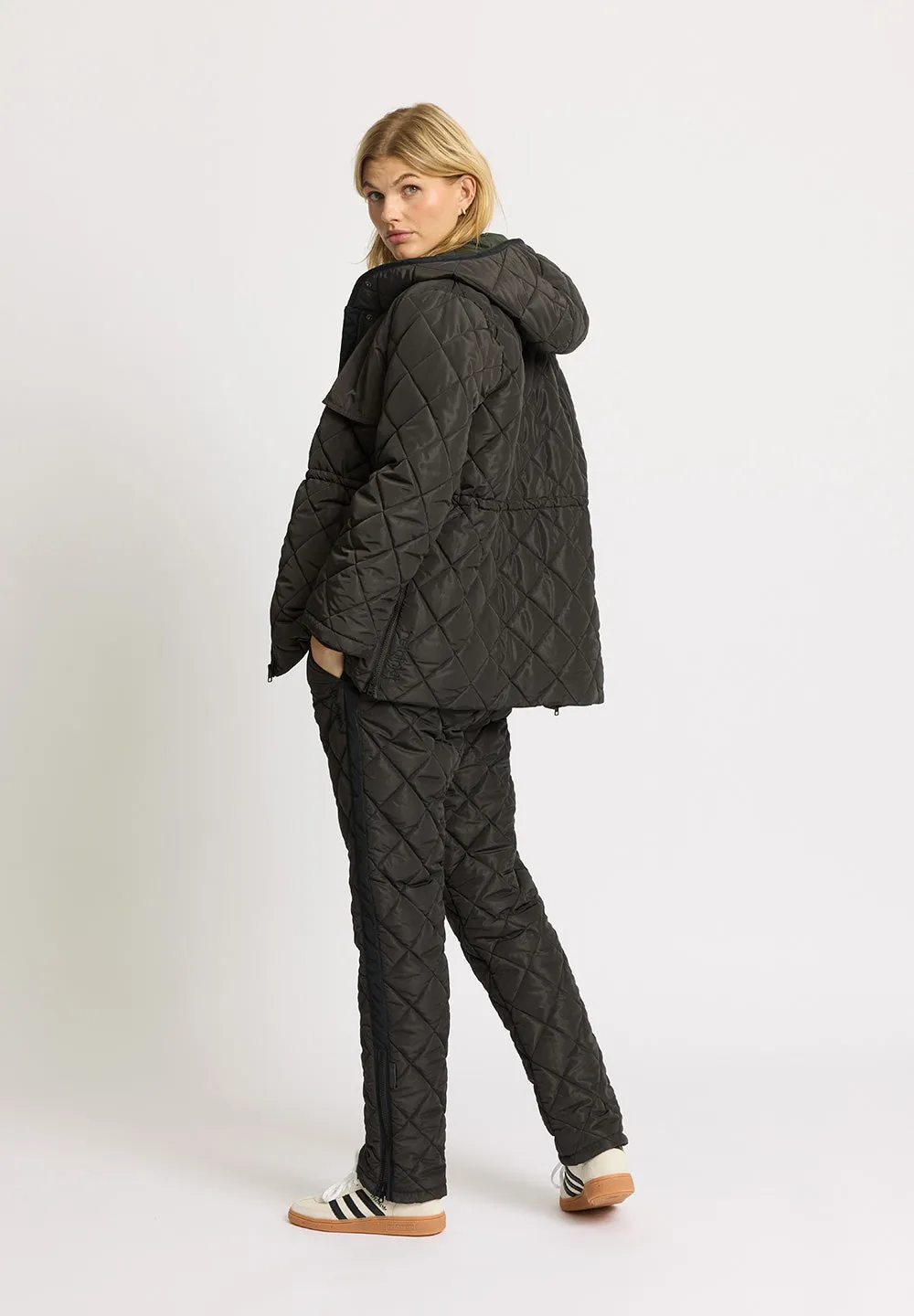 Quilted trousers COUNTRY - almost black