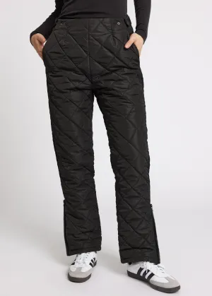 Quilted trousers COUNTRY - almost black