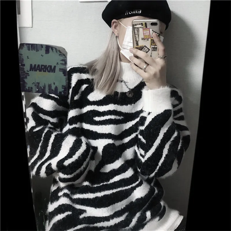 "ZEBRA PRINT" SWEATER N012001