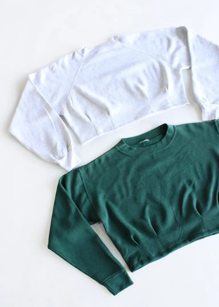 RCYCLD Cropped Dart Sweatshirt