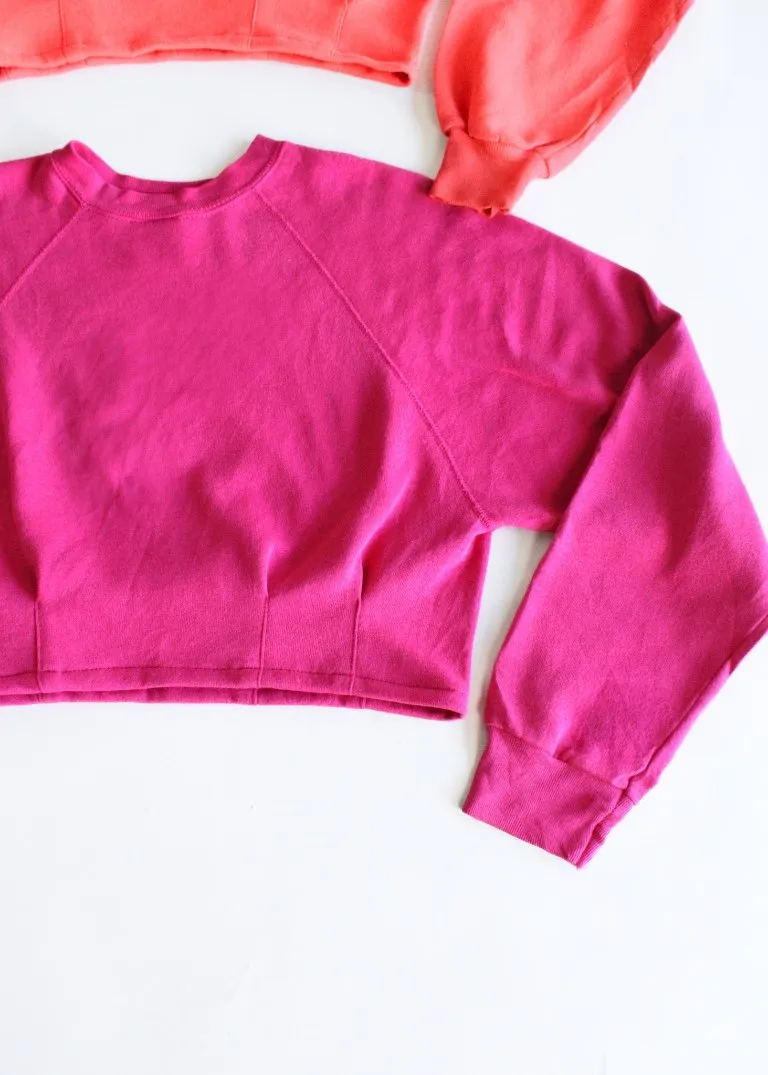 RCYCLD Cropped Dart Sweatshirt