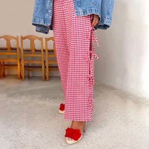 Red Gingham Trouser