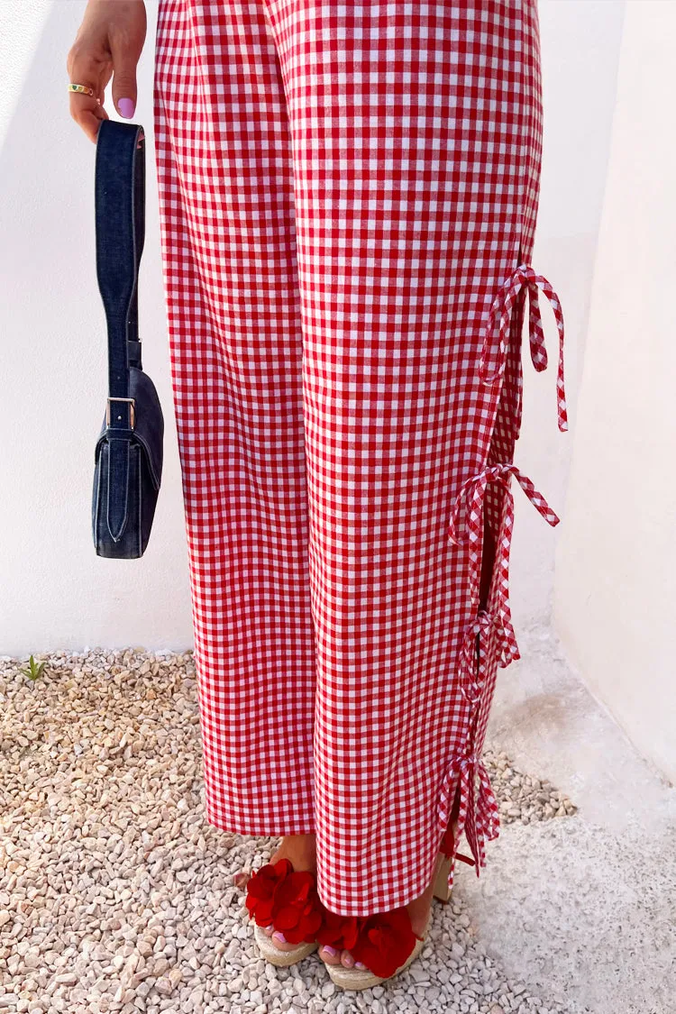 Red Gingham Trouser