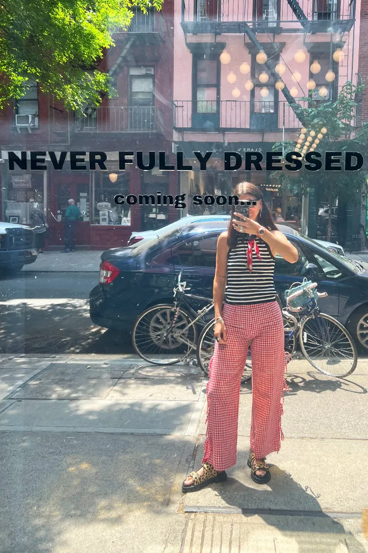 Red Gingham Trouser