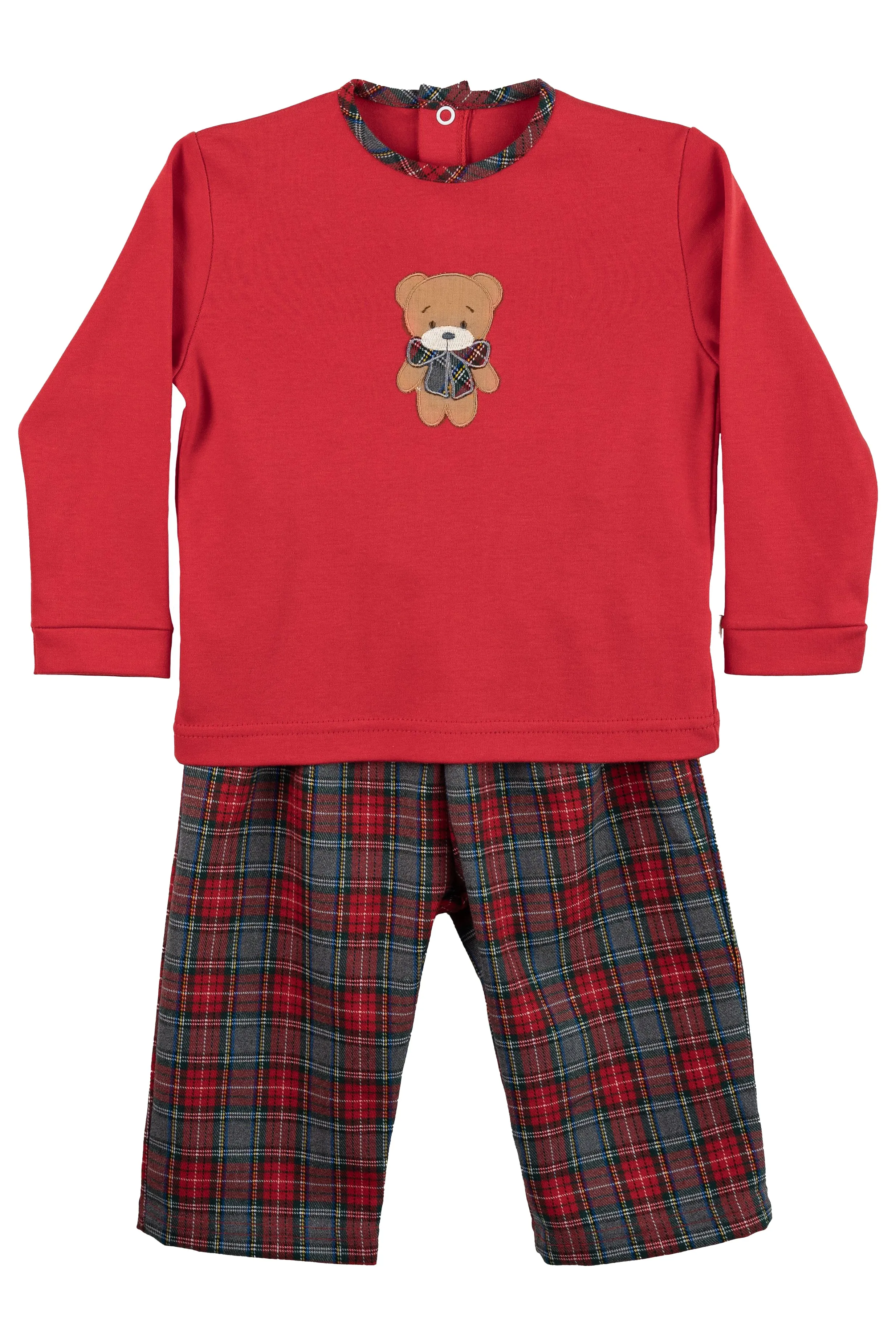 Red Tartan Bear Pyjamas