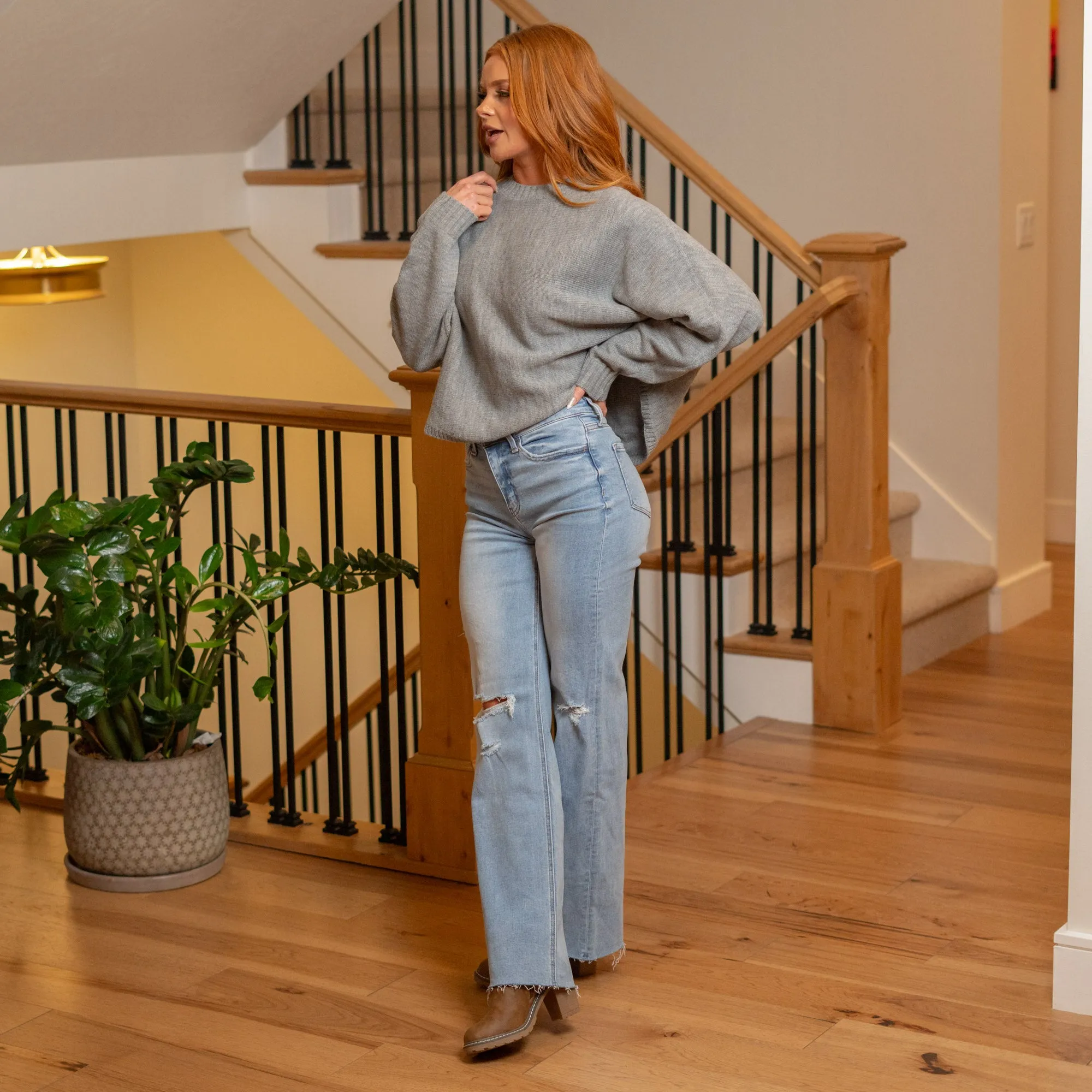 Refulgent High Rise Wide Leg