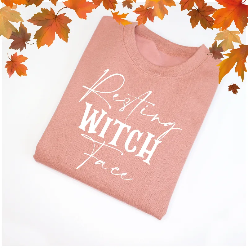Resting Witch Face Graphic Adult's Sweatshirt