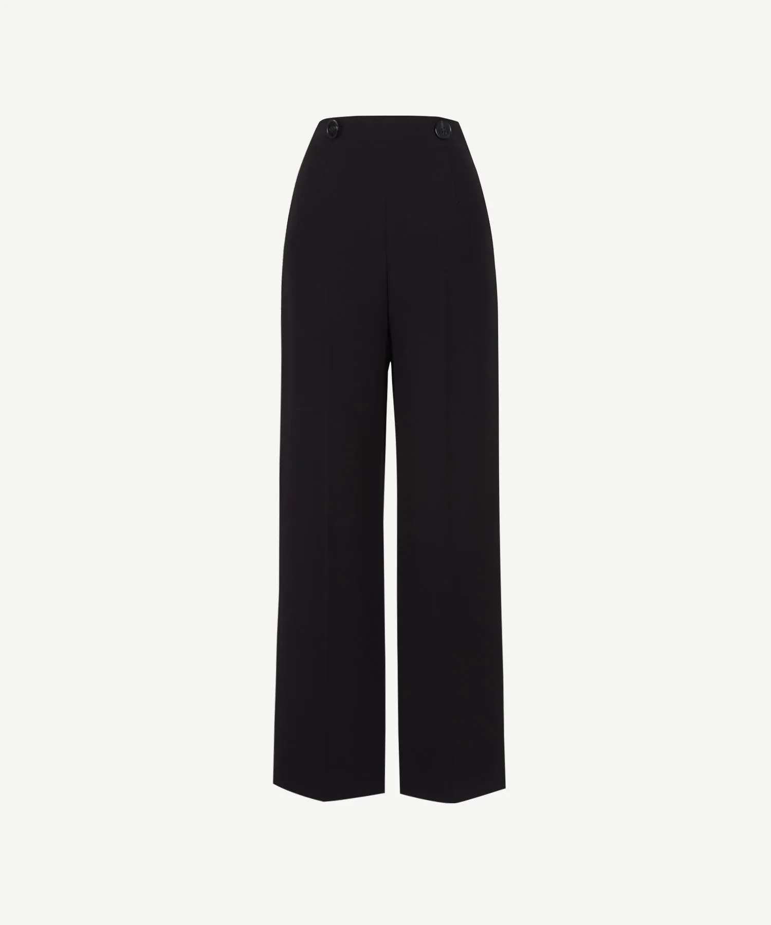 [Restocked] Black buttoned waist pouch trousers