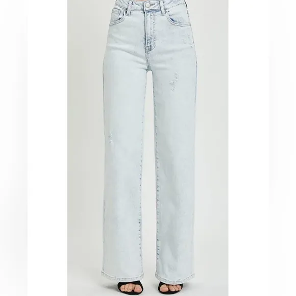 RISEN Ultra High Rise Wide Leg Acid Wash Jeans/Pants | NEW/NWT!! 💜👖💜👖