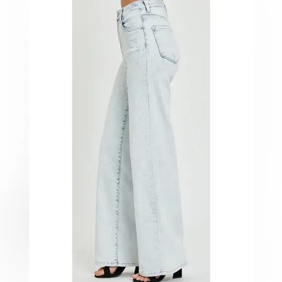 RISEN Ultra High Rise Wide Leg Acid Wash Jeans/Pants | NEW/NWT!! 💜👖💜👖