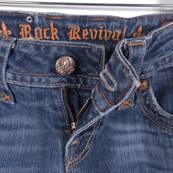 ROCK REVIVAL Deborah Boot Jeans Low Rise Size 26
