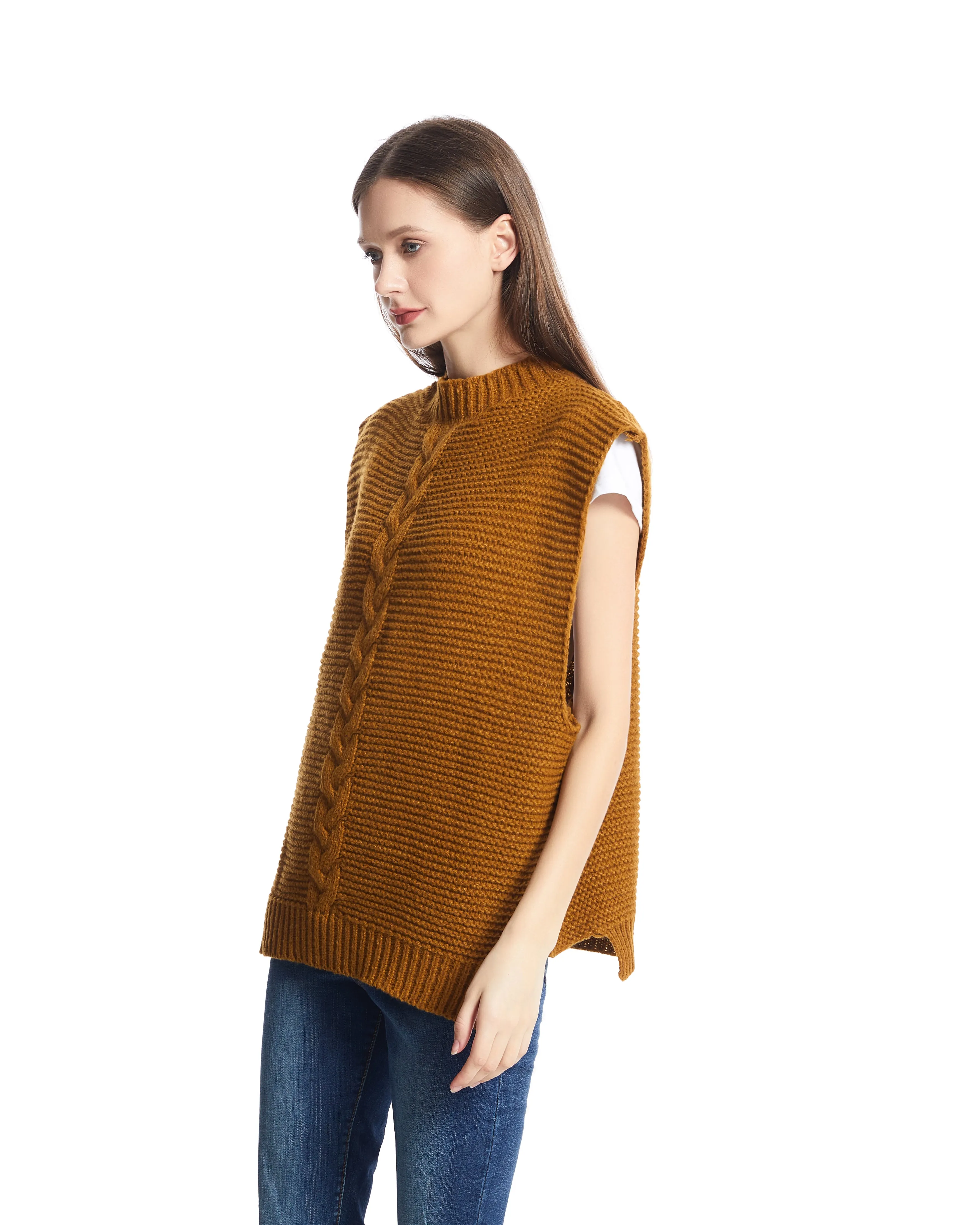 Roffe Cable knit Vest