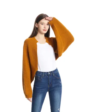 Roffe Ribbed Knit Shrug