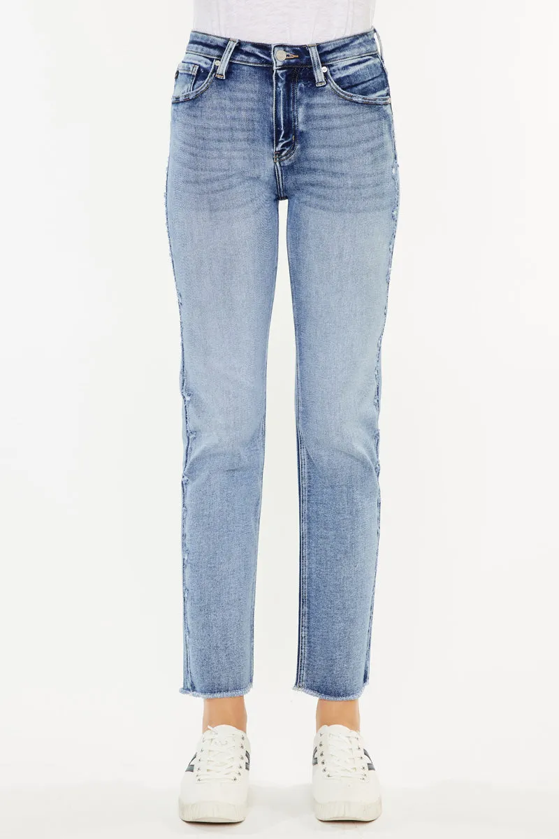 Sadie High Rise Straight Leg Jeans