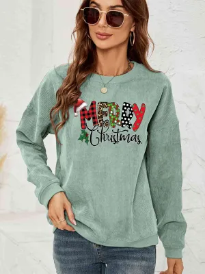 Sage Merry Christmas Sweatshirt