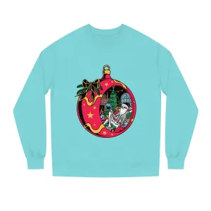Santa Skeleton Unisex Crew Neck Sweatshirt