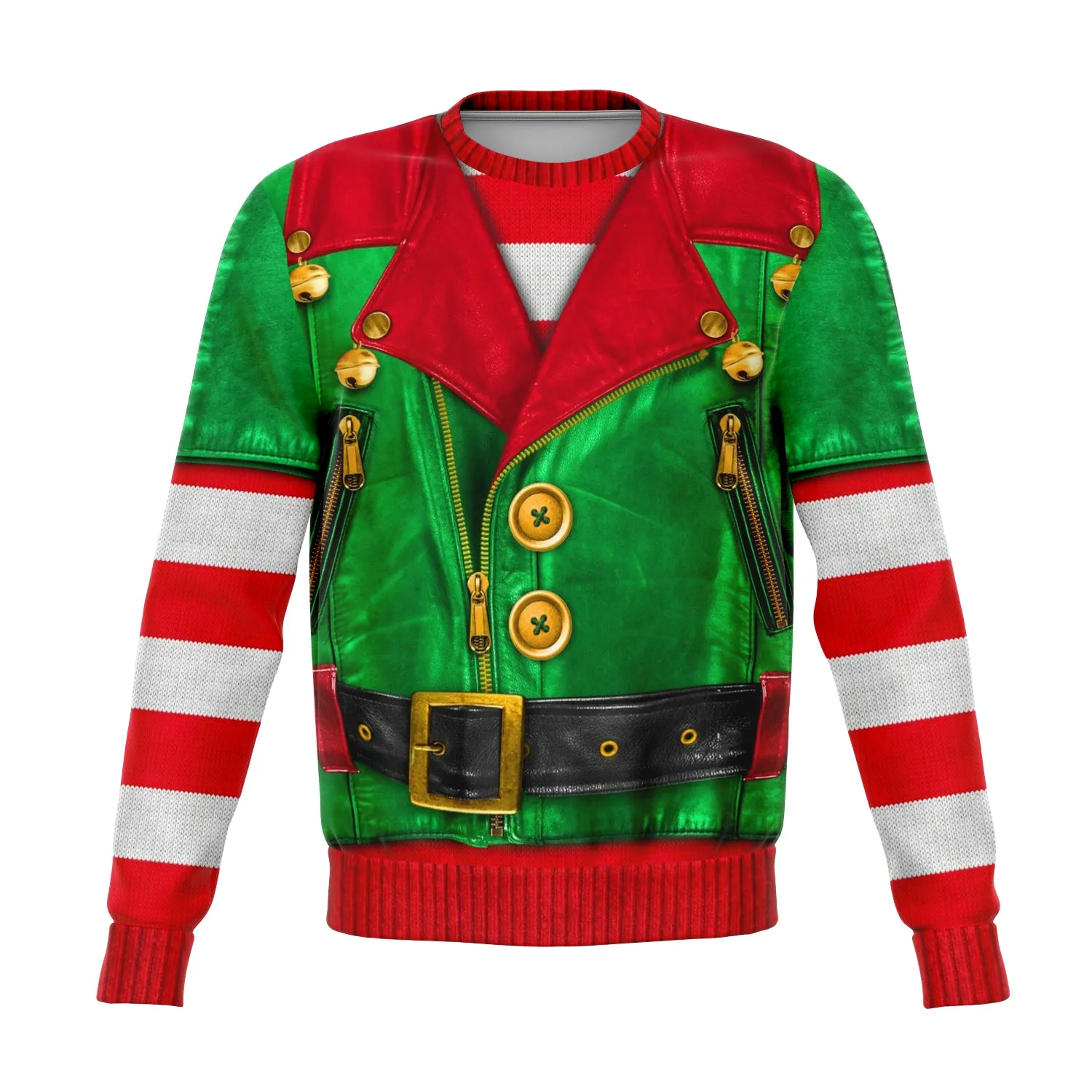 Santa's Little Biker Help - Athletic Sweatshirt