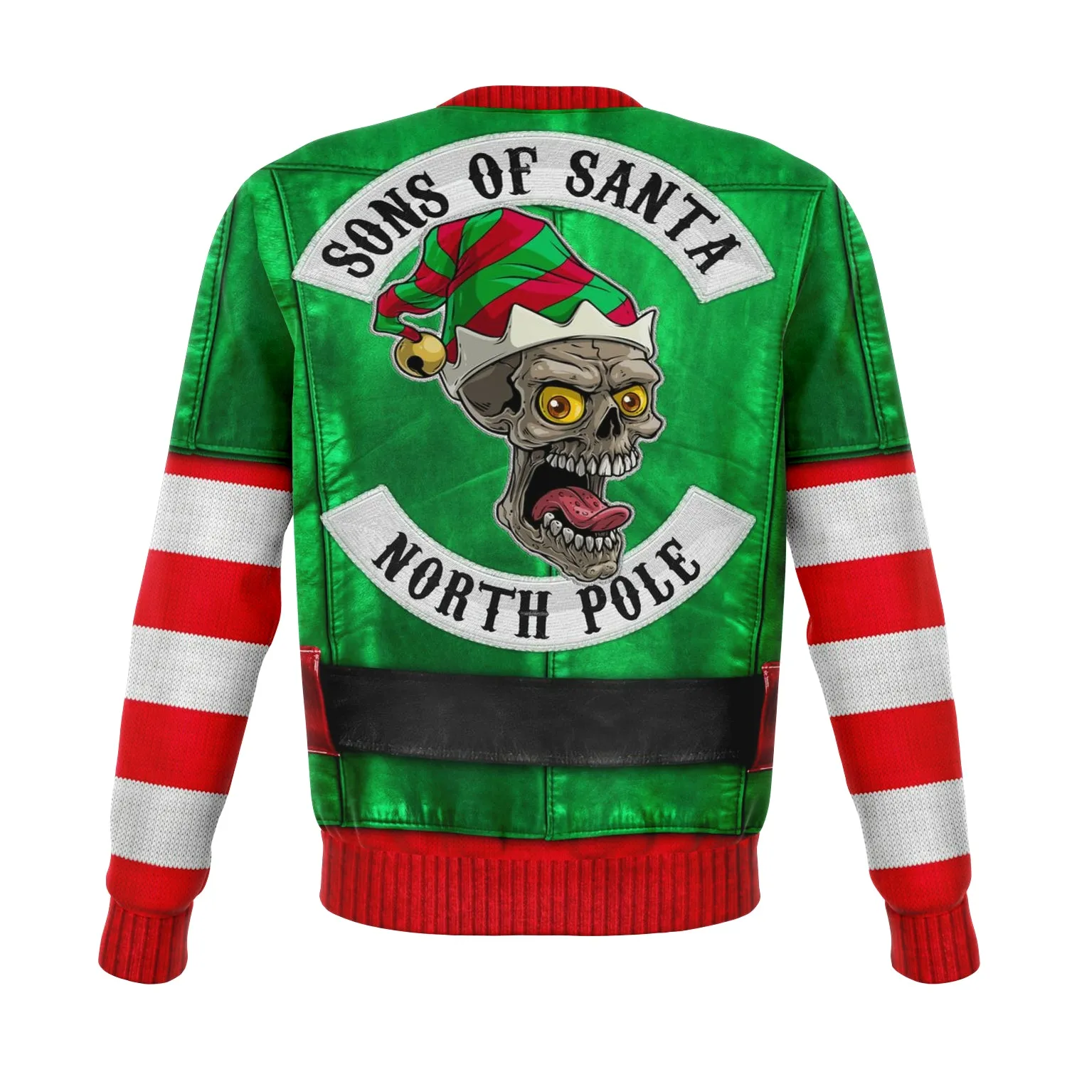Santa's Little Biker Help - Athletic Sweatshirt