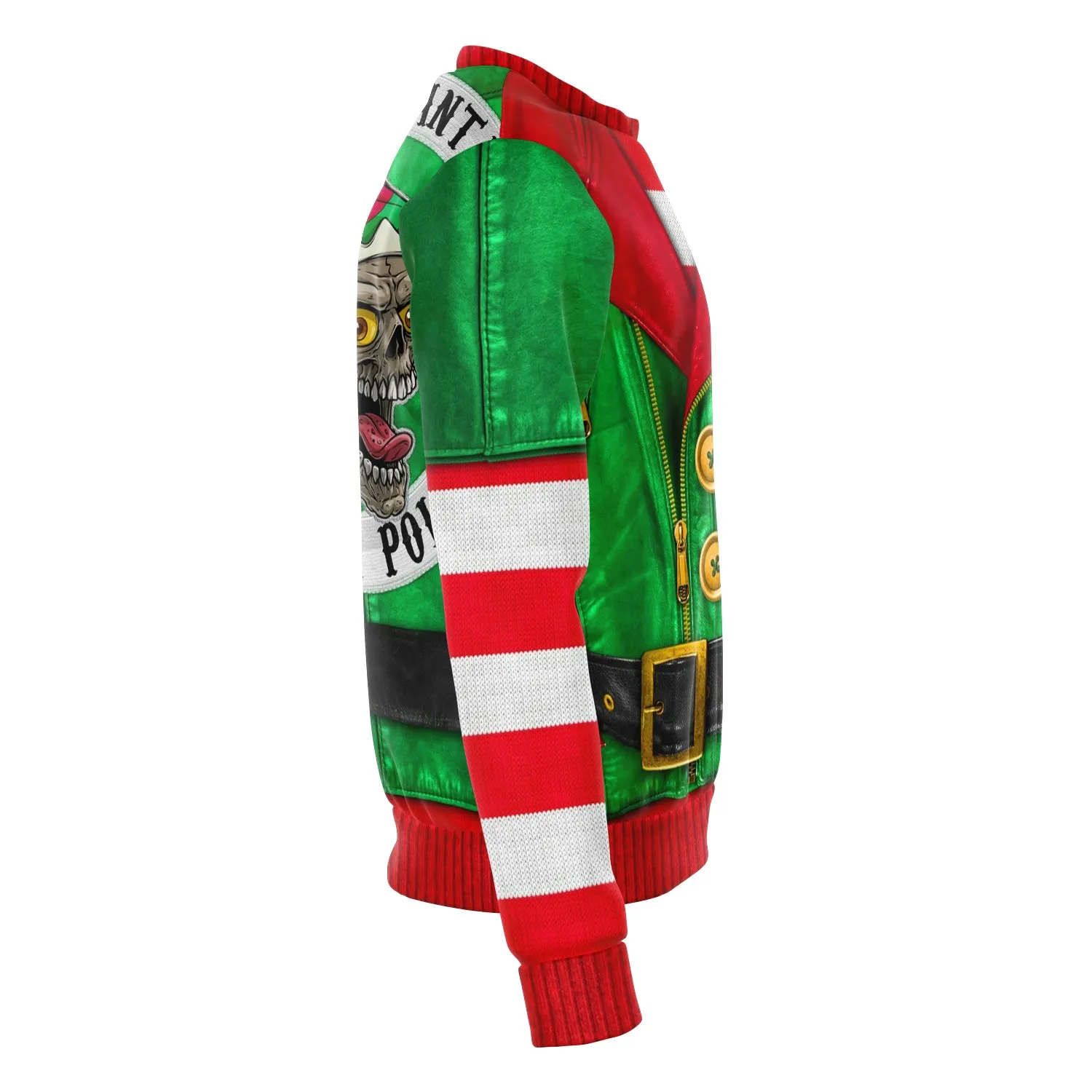 Santa's Little Biker Help - Athletic Sweatshirt