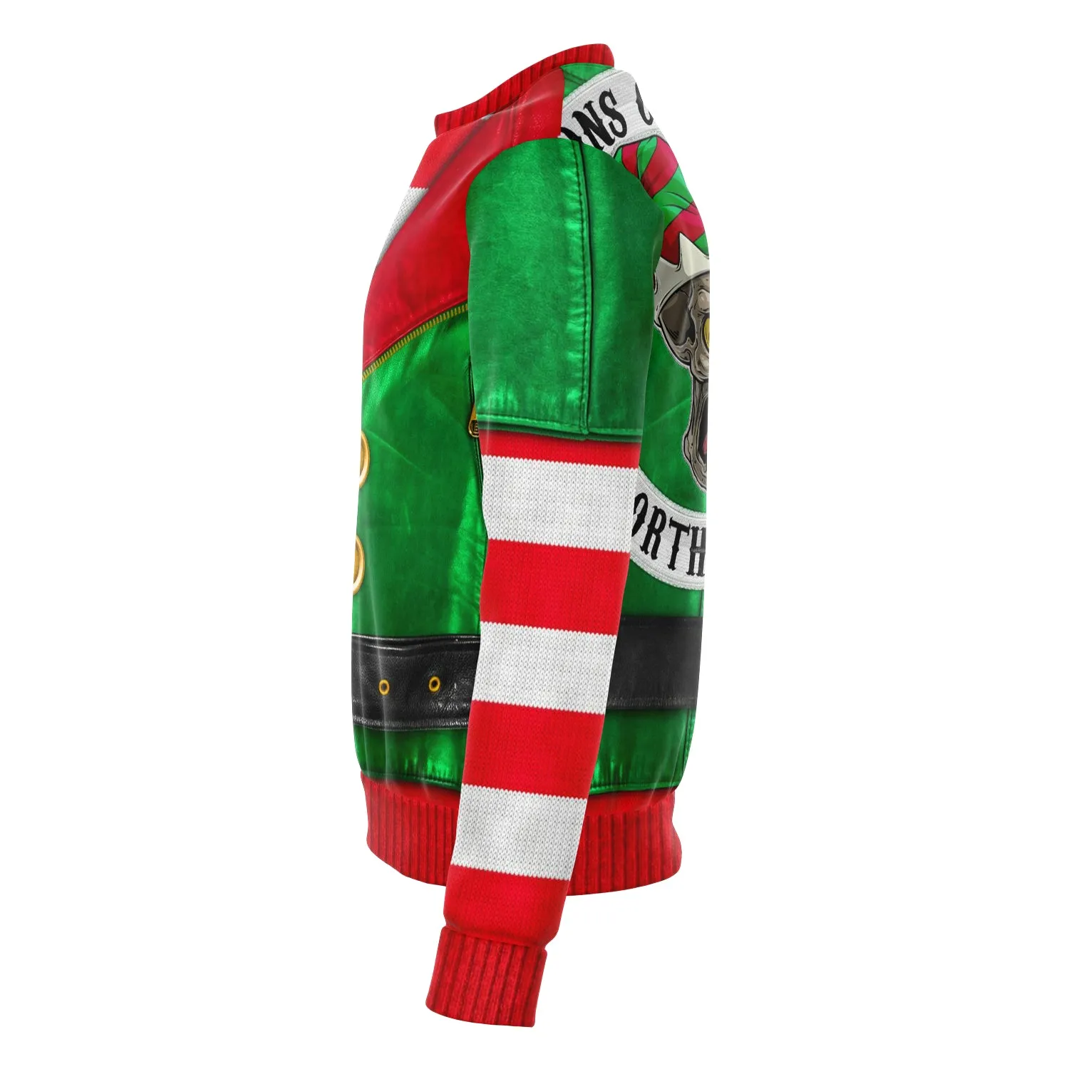 Santa's Little Biker Help - Athletic Sweatshirt