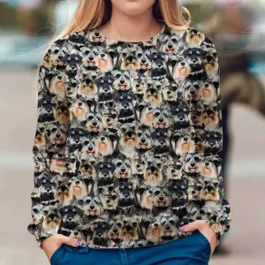 Schnauzer - Full Face - Premium Sweatshirt