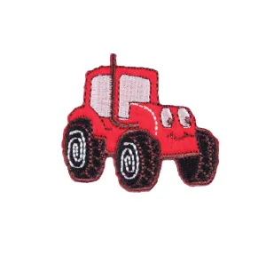Sew On Motifs Lace Jeans Dresses Garments Appliques Patches 4.4 cm -Red Tractor
