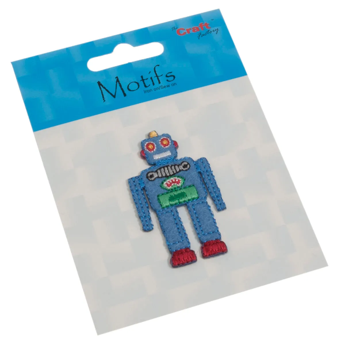 Sew On Motifs Lace Jeans Dresses Garments Appliques Patches 5 cm -Blue Robot