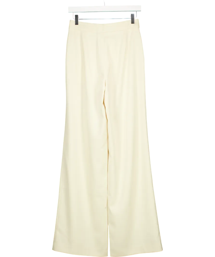 Sezane Cream Cesar Trousers  Ecru UK 8
