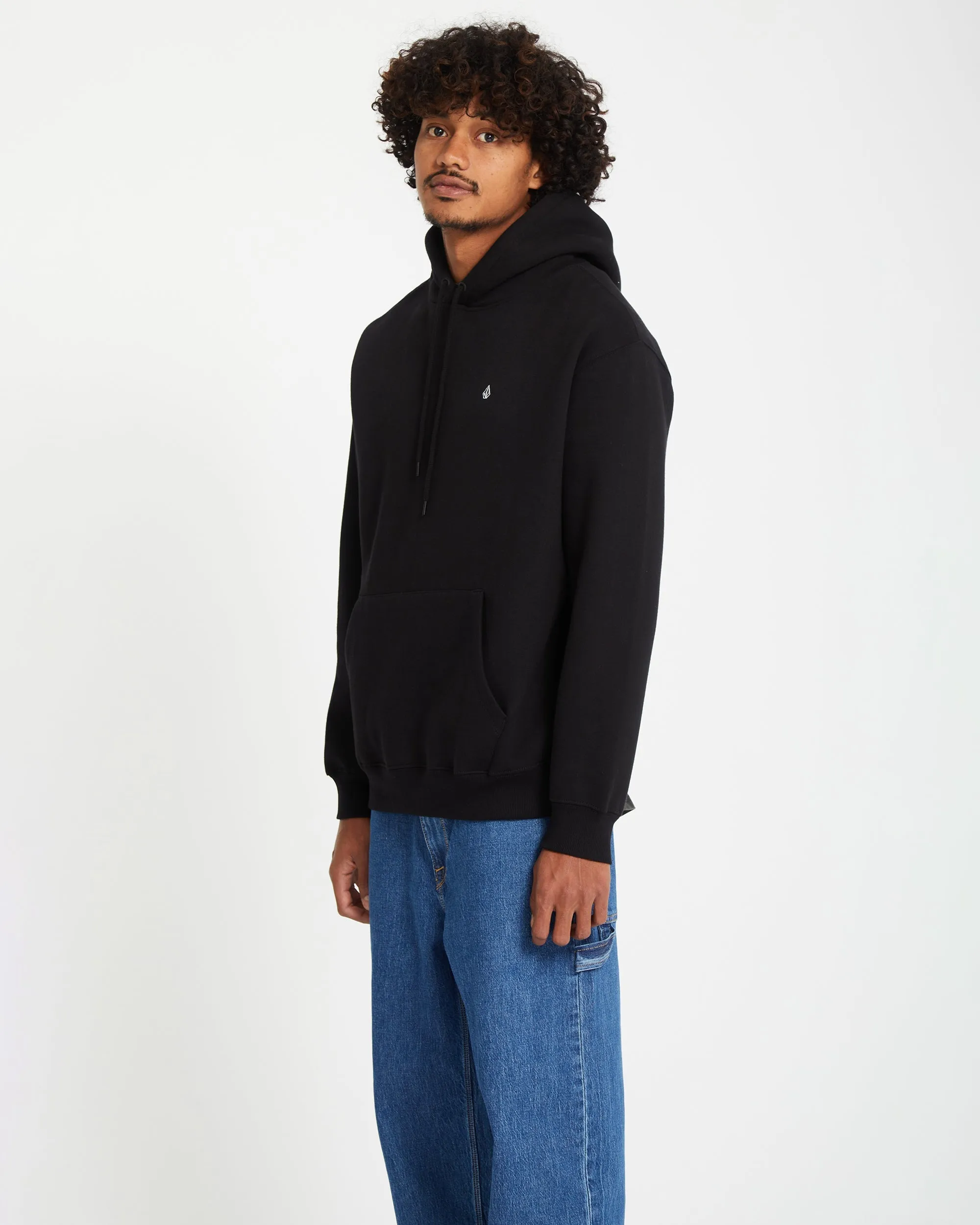 Single Stone Kapuzenpullover - BLACK