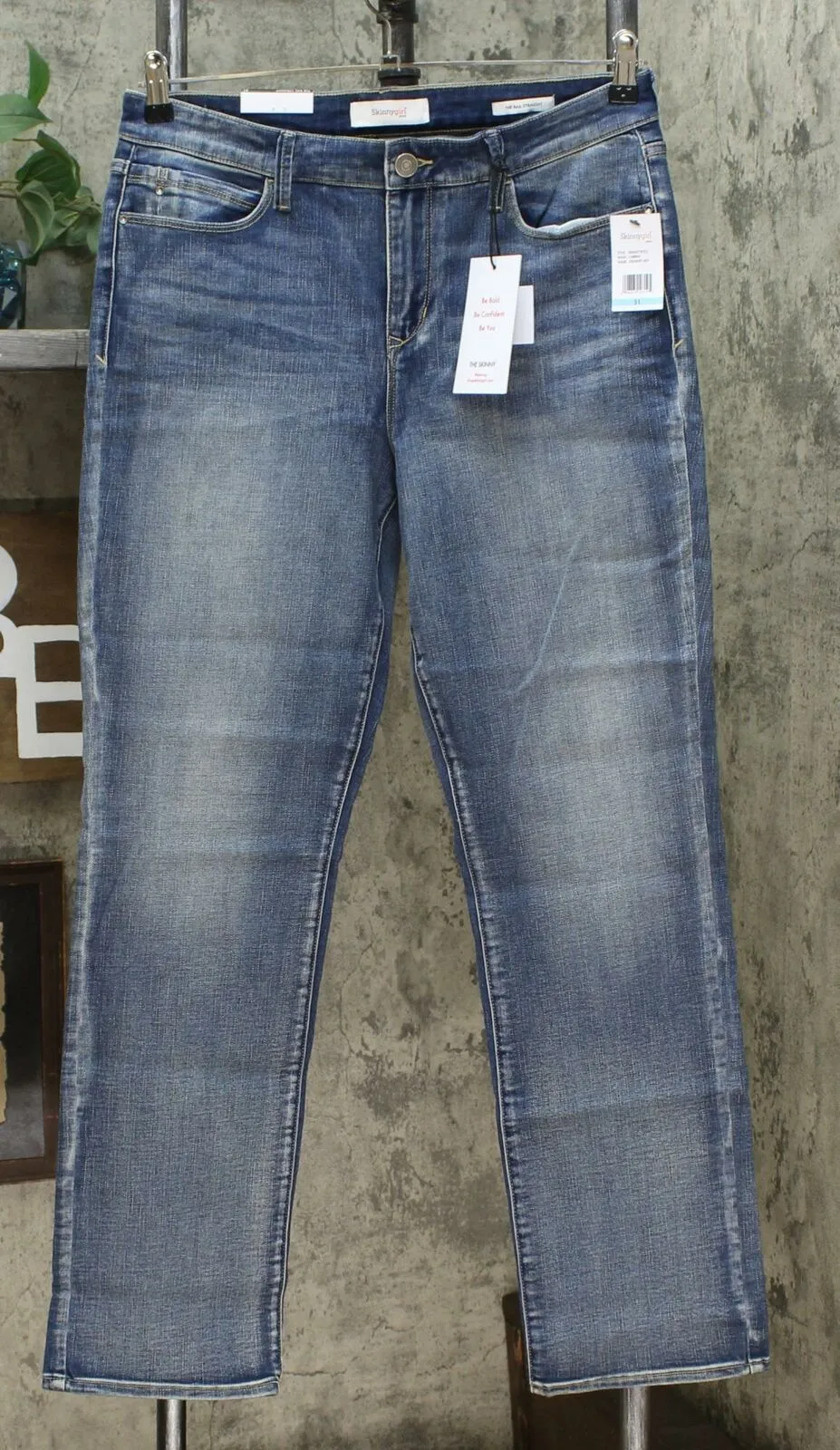 Skinnygirl Women's 5 Pocket Straight Leg Jeans