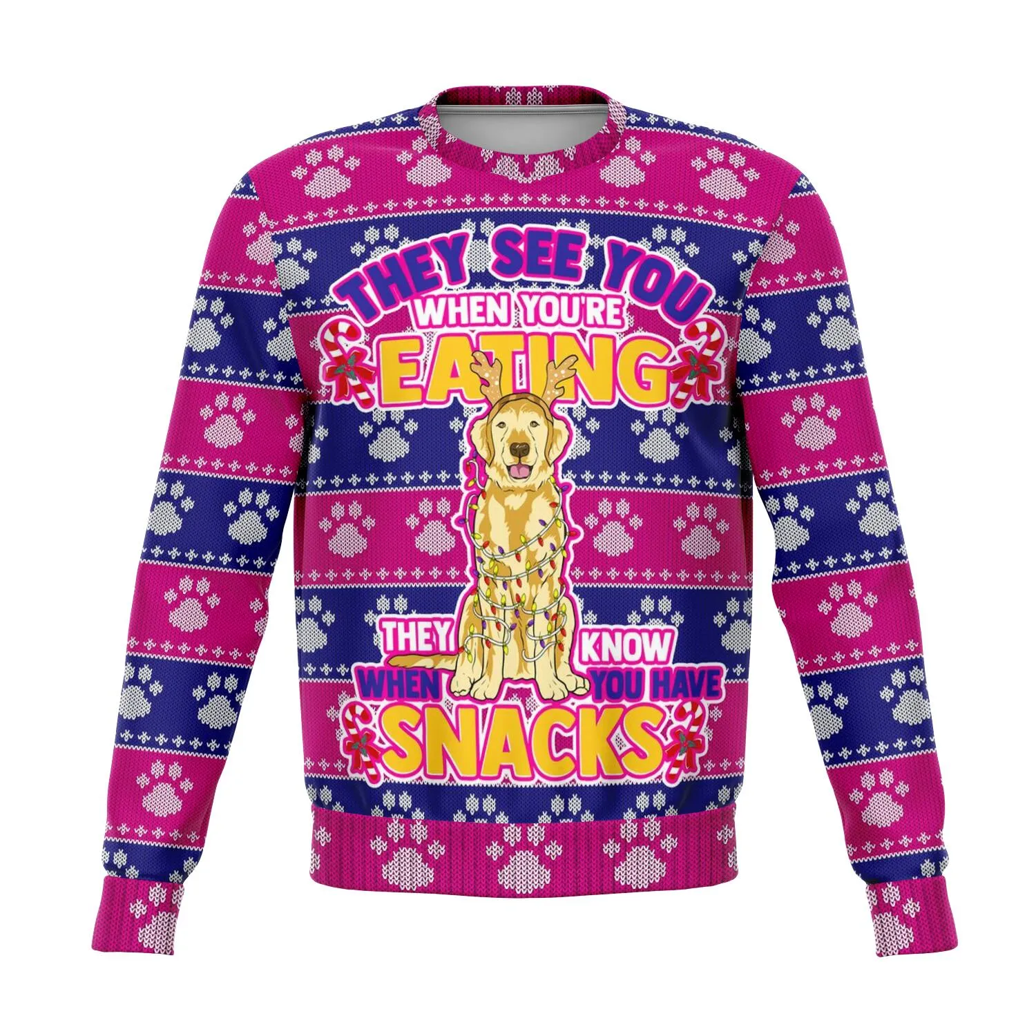 Snacks Golden Retriever Sweatshirt
