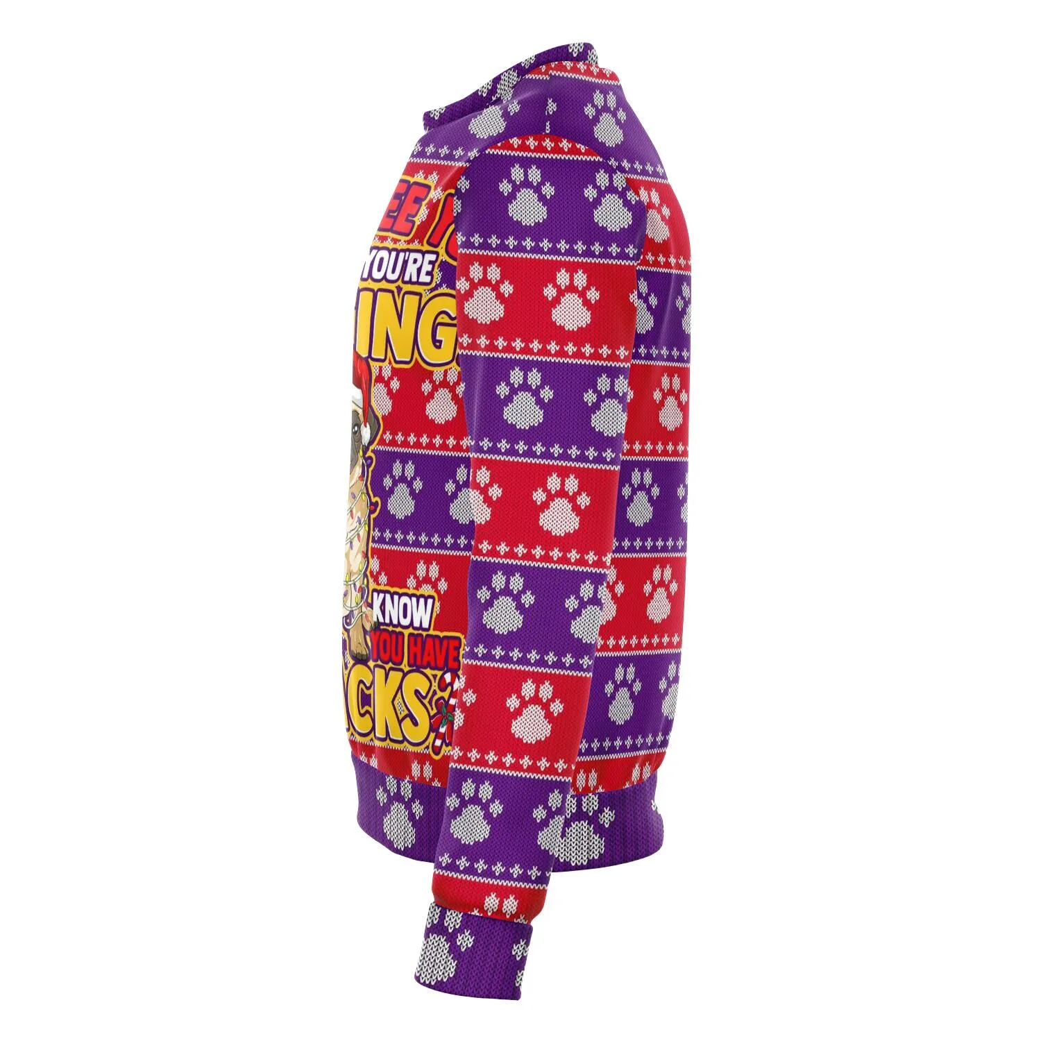 Snacks Pug Sweatshirt