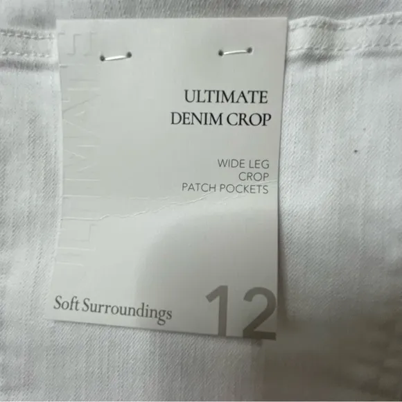 Soft Surroundings Wide leg crop jeans Size 12