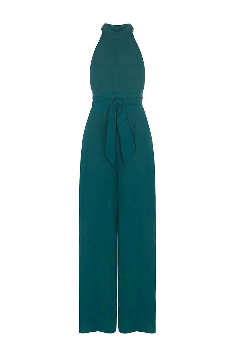 Soho Jumpsuit in Forest Green