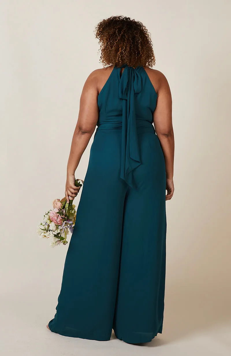 Soho Jumpsuit in Forest Green