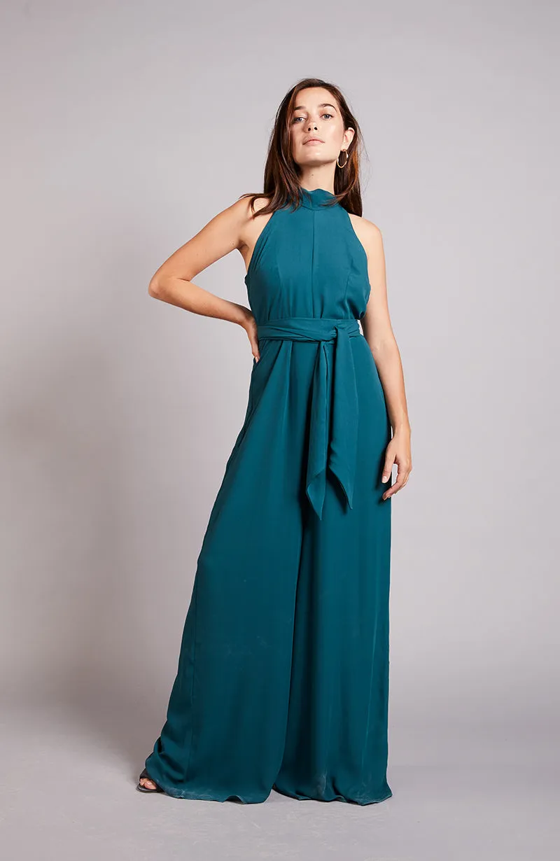 Soho Jumpsuit in Forest Green