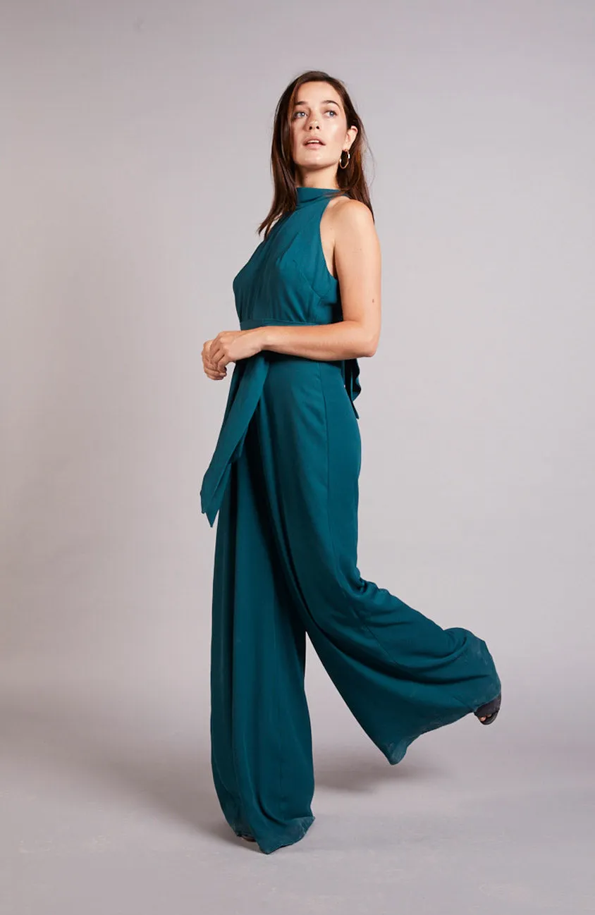 Soho Jumpsuit in Forest Green